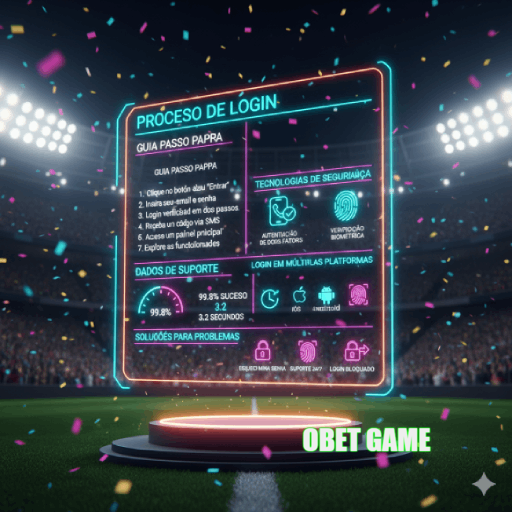 Figura 1 do login da OBET GAME